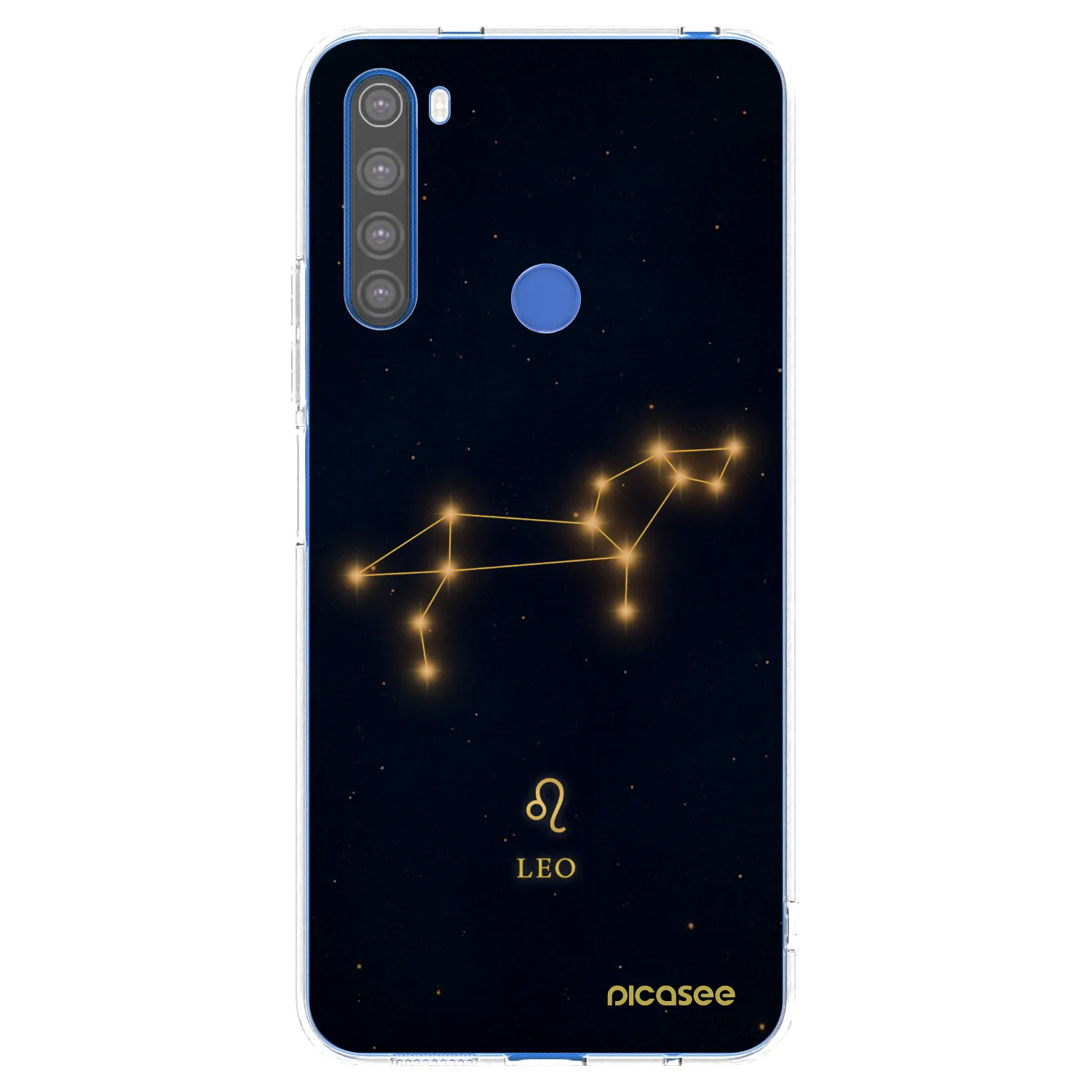 Picasee silikonowe przeźroczyste etui na Xiaomi Redmi Note 8T - LEO