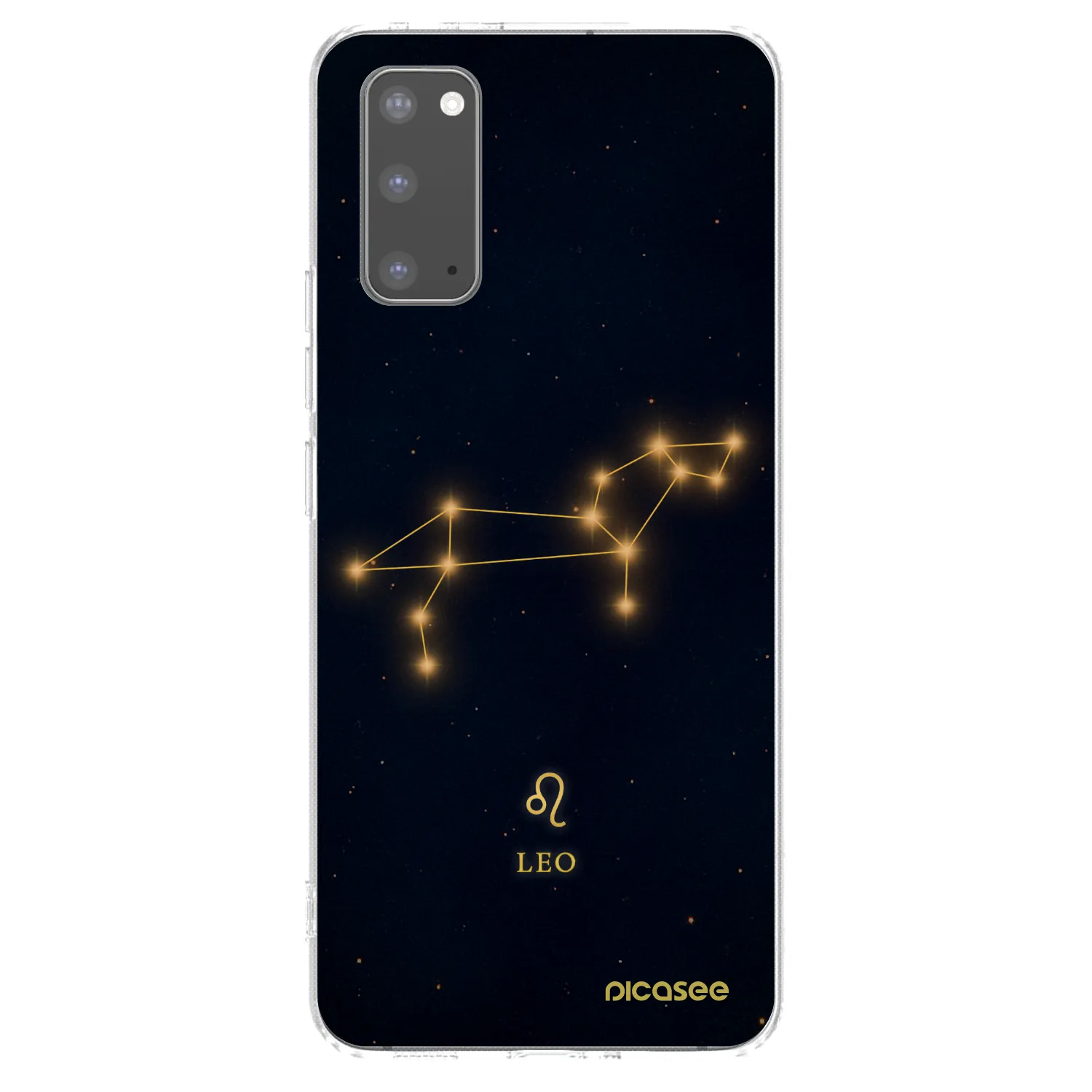 Picasee silikonowe przeźroczyste etui na Samsung Galaxy S20 G980F - LEO