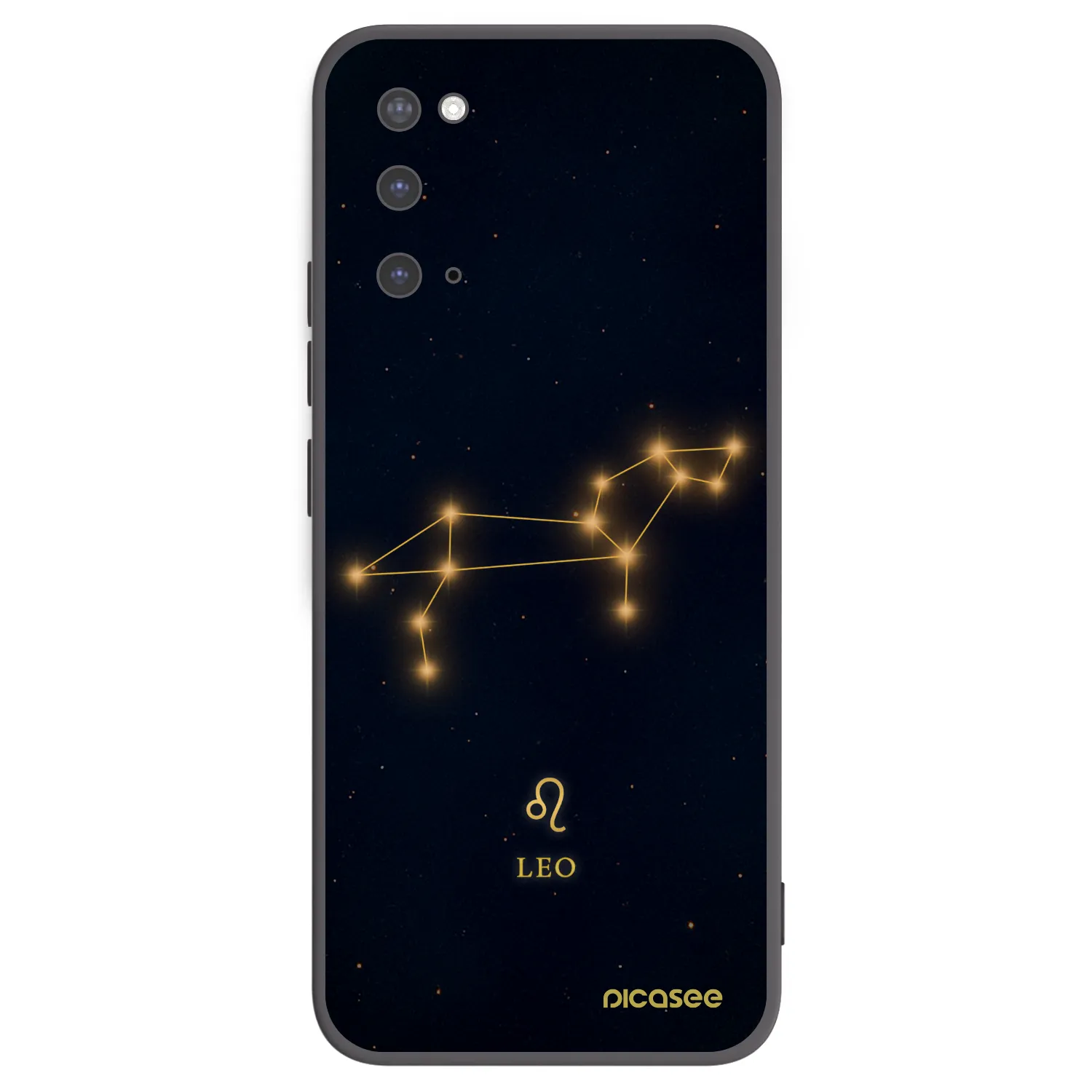 Picasee silikonowe czarne etui na Samsung Galaxy S20 G980F - LEO