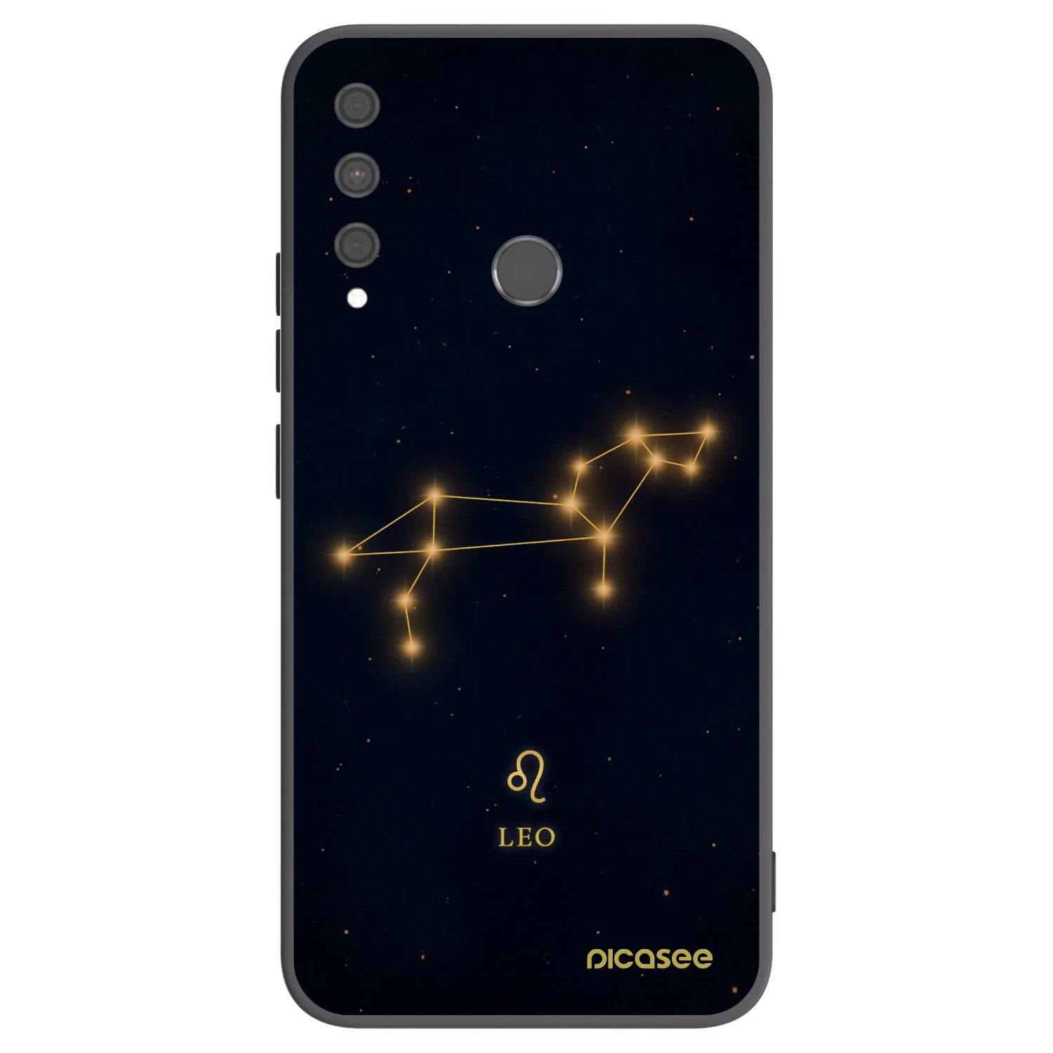 Picasee silikonowe czarne etui na Huawei P40 Lite E - LEO