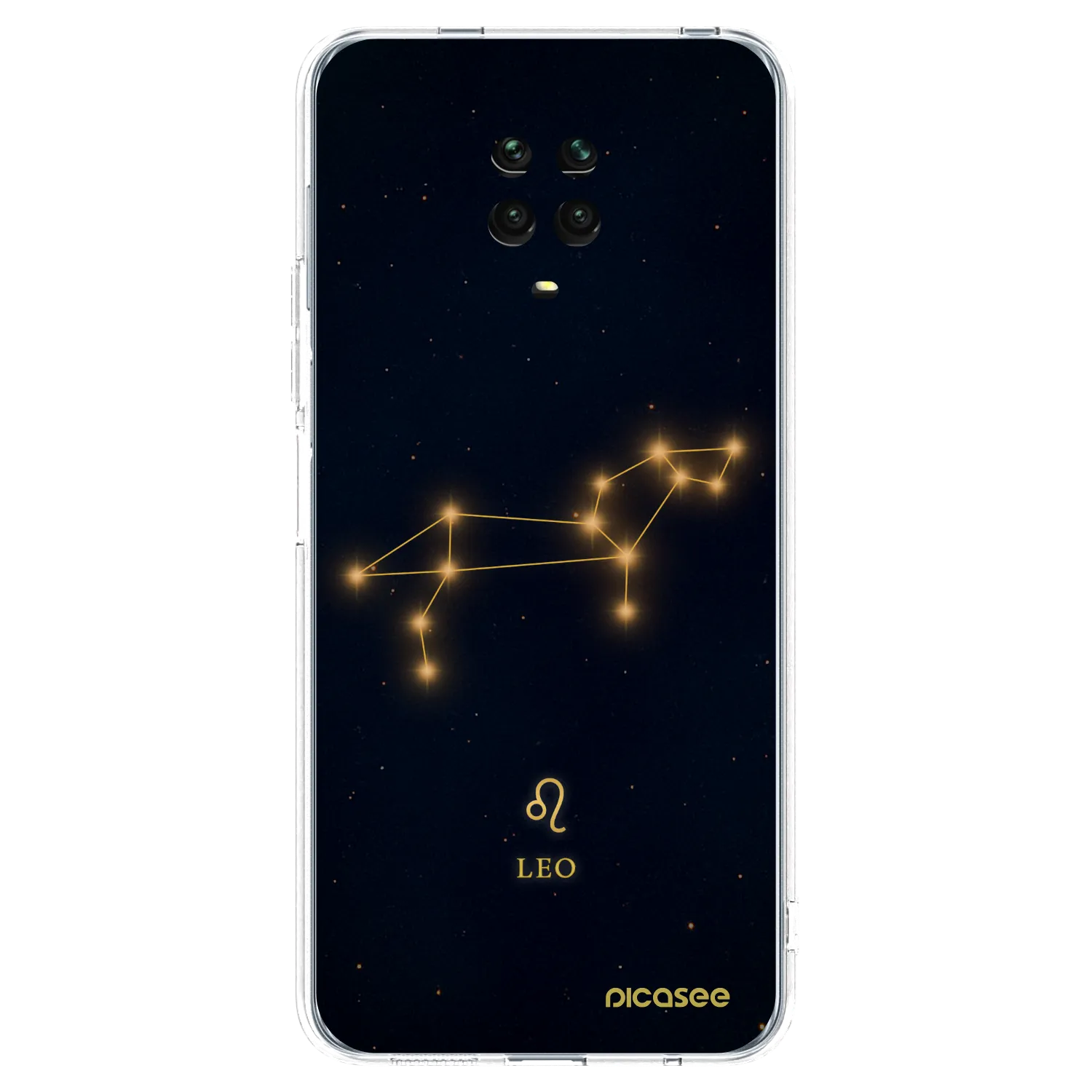Picasee silikonowe przeźroczyste etui na Xiaomi Redmi Note 9S - LEO