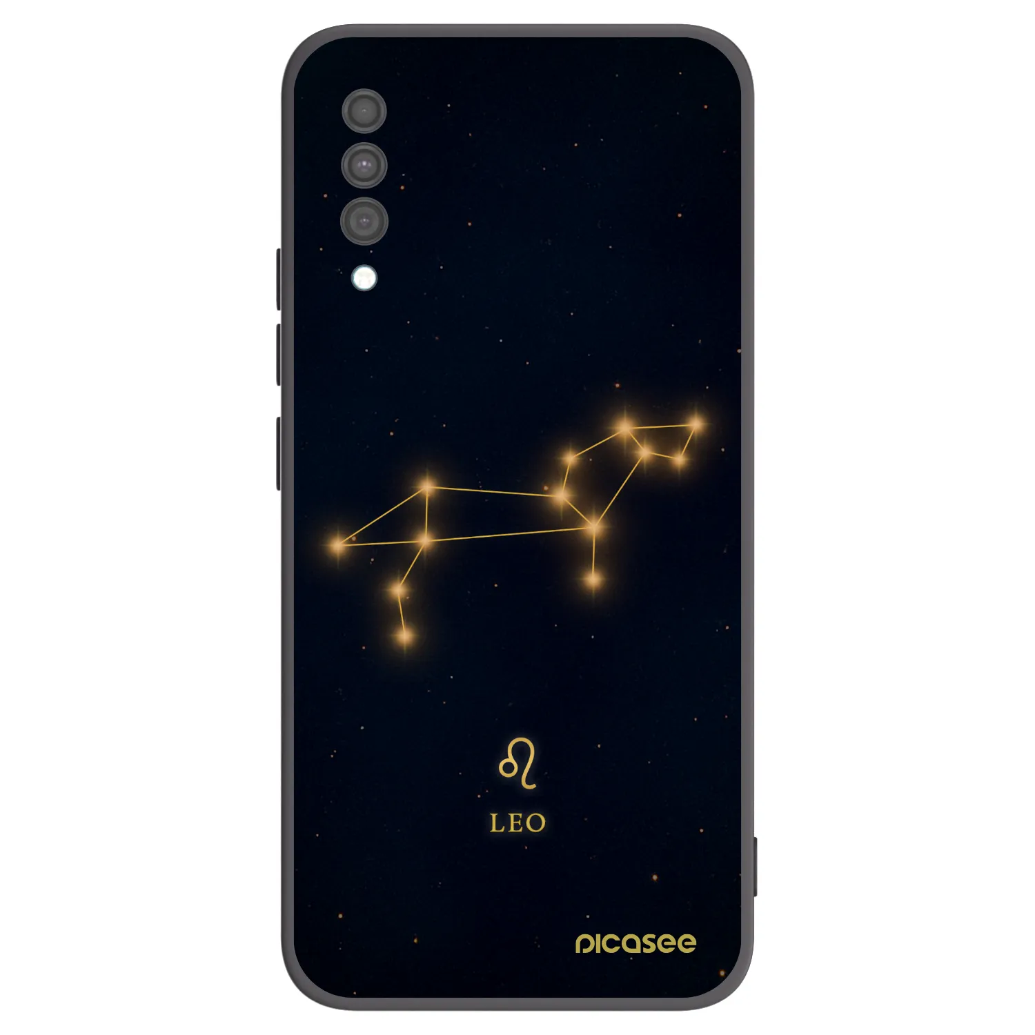 Picasee silikonowe czarne etui na Samsung Galaxy A30s A307F - LEO