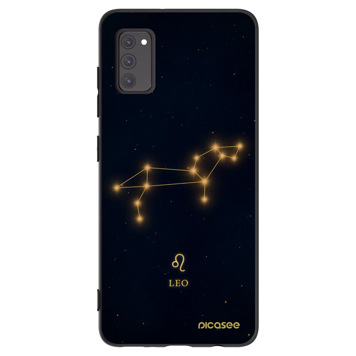 Picasee silikonowe czarne etui na Samsung Galaxy A41 A415F - LEO