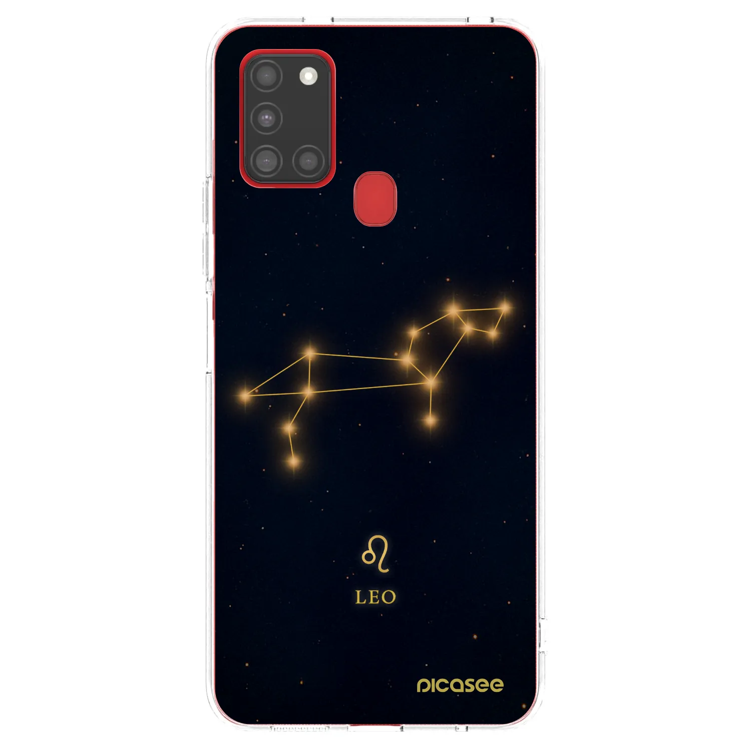 Picasee silikonowe przeźroczyste etui na Samsung Galaxy A21s - LEO