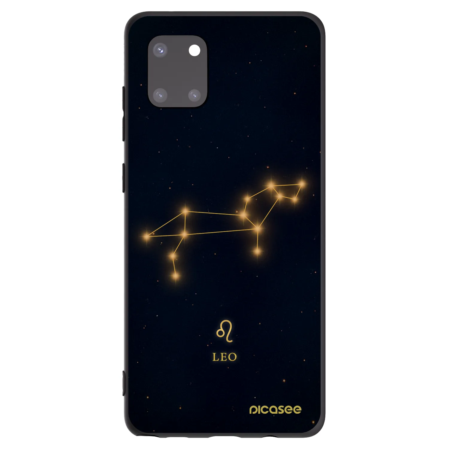 Picasee silikonowe czarne etui na Samsung Galaxy Note 10 Lite N770F - LEO