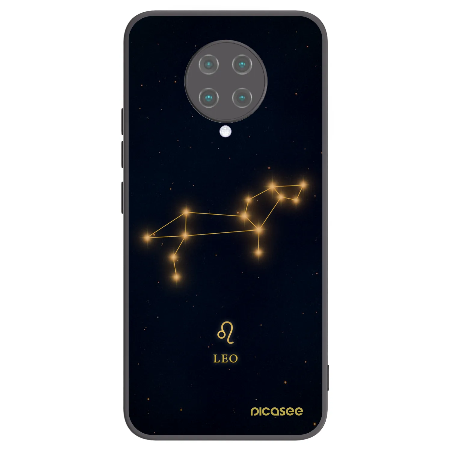 Picasee silikonowe czarne etui na Xiaomi Poco F2 Pro - LEO