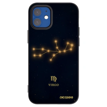 Picasee silikonowe czarne etui na Apple iPhone 12 mini - VIRGO