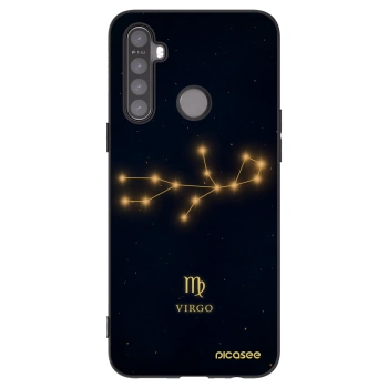 Picasee silikonowe czarne etui na Realme 5 - VIRGO