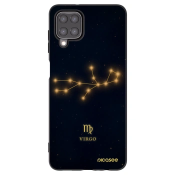 Picasee silikonowe czarne etui na Samsung Galaxy A12 A125F - VIRGO