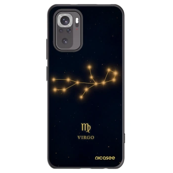 Picasee silikonowe czarne etui na Xiaomi Redmi Note 10 - VIRGO