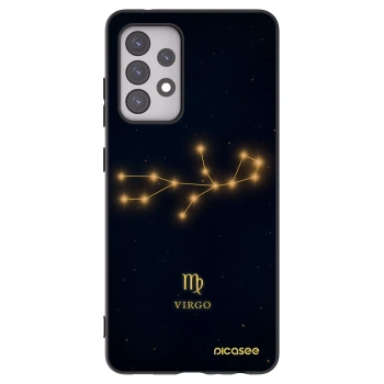 Picasee silikonowe czarne etui na Samsung Galaxy A52 5G A525F - VIRGO