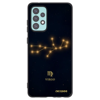 Picasee silikonowe czarne etui na Samsung Galaxy A72 A725F - VIRGO