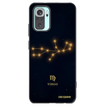 Picasee silikonowe czarne etui na Xiaomi Redmi Note 10 Pro - VIRGO