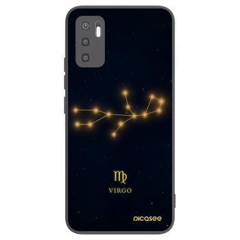 Picasee silikonowe czarne etui na Xiaomi Redmi Note 10 5G - VIRGO