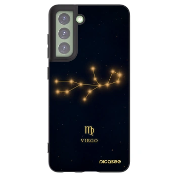 Picasee silikonowe czarne etui na Samsung Galaxy S21 FE 5G - VIRGO