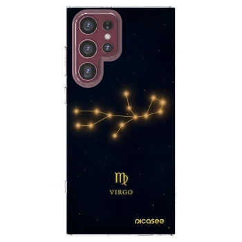 Picasee silikonowe przeźroczyste etui na Samsung Galaxy S22 Ultra 5G - VIRGO