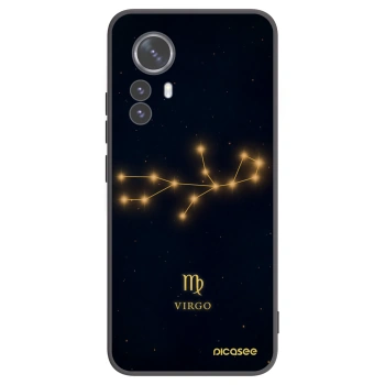 Picasee silikonowe czarne etui na Xiaomi 12 Pro - VIRGO