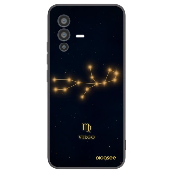 Picasee silikonowe czarne etui na Vivo V23 5G - VIRGO