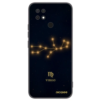 Picasee silikonowe czarne etui na Xiaomi Redmi 10C - VIRGO