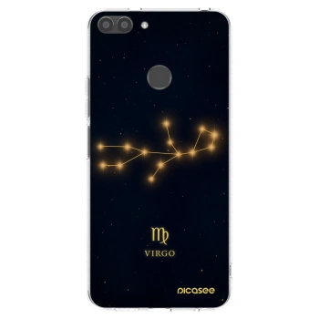 Picasee silikonowe przeźroczyste etui na Huawei P Smart - VIRGO