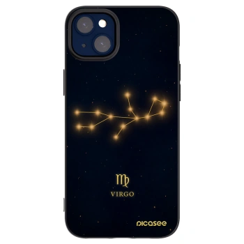Picasee silikonowe czarne etui na Apple iPhone 14 Plus - VIRGO