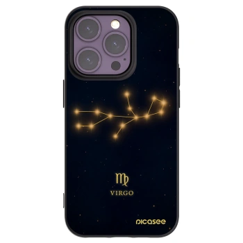 Picasee silikonowe czarne etui na Apple iPhone 14 Pro - VIRGO