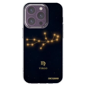 Picasee silikonowe przeźroczyste etui na Apple iPhone 14 Pro - VIRGO