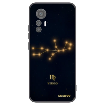Picasee silikonowe czarne etui na Xiaomi 12 Lite - VIRGO