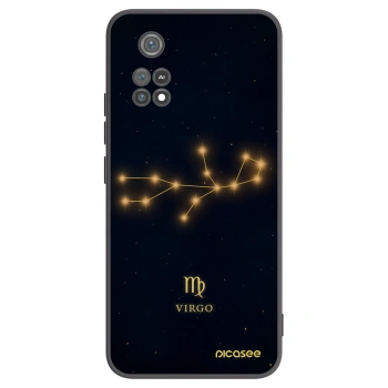 Picasee silikonowe czarne etui na Xiaomi Poco M4 Pro - VIRGO