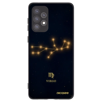 Picasee silikonowe czarne etui na Samsung Galaxy A73 5G - VIRGO