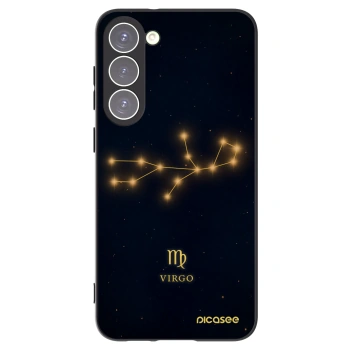 Picasee silikonowe czarne etui na Samsung Galaxy S23+ 5G - VIRGO