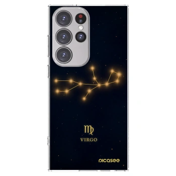 Picasee silikonowe przeźroczyste etui na Samsung Galaxy S23 Ultra 5G - VIRGO