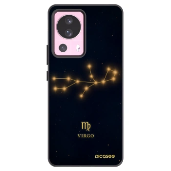 Picasee silikonowe czarne etui na Xiaomi 13 Lite - VIRGO