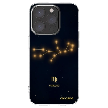 Picasee silikonowe przeźroczyste etui na Apple iPhone 15 Pro - VIRGO