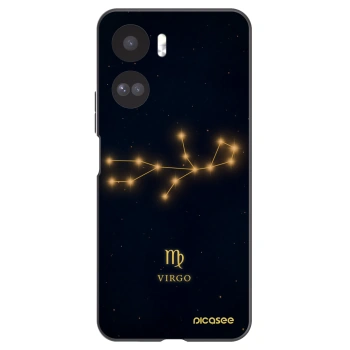 Picasee silikonowe czarne etui na Honor 90 Lite 5G - VIRGO