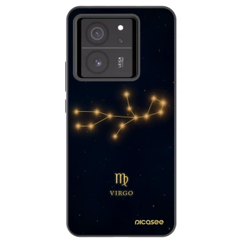 Picasee silikonowe czarne etui na Xiaomi 13T - VIRGO