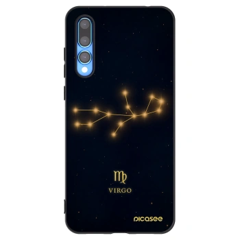 Picasee silikonowe czarne etui na Huawei P20 Pro - VIRGO