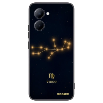Picasee silikonowe czarne etui na Realme C33 (2023) - VIRGO