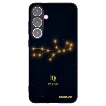 Picasee silikonowe czarne etui na Samsung Galaxy S24+ S926B 5G - VIRGO