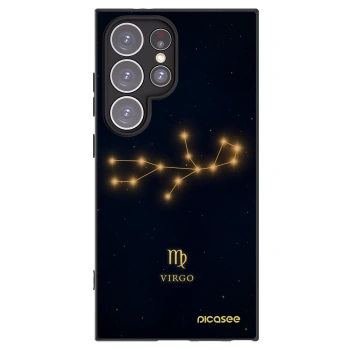 Picasee silikonowe czarne etui na Samsung Galaxy S24 Ultra S928B 5G - VIRGO