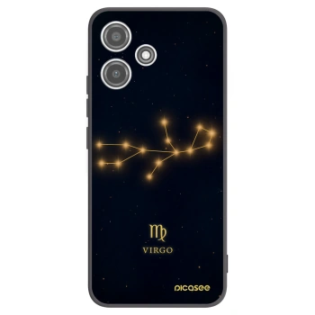 Picasee silikonowe czarne etui na Xiaomi Redmi 12 5G - VIRGO