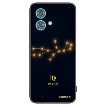 Picasee silikonowe czarne etui na Motorola Edge 40 Neo - VIRGO