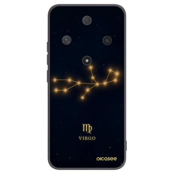 Picasee silikonowe czarne etui na Honor Magic6 Lite 5G - VIRGO
