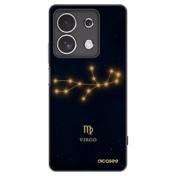 Picasee silikonowe czarne etui na Xiaomi Redmi Note 13 4G - VIRGO