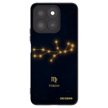 Picasee silikonowe czarne etui na Honor X8b - VIRGO