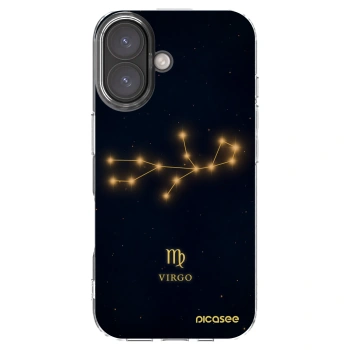 Picasee silikonowe przeźroczyste etui na Apple iPhone 16 - VIRGO
