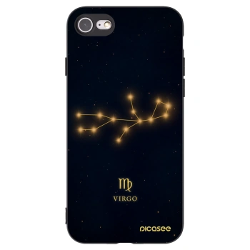 Picasee silikonowe czarne etui na Apple iPhone 8 - VIRGO
