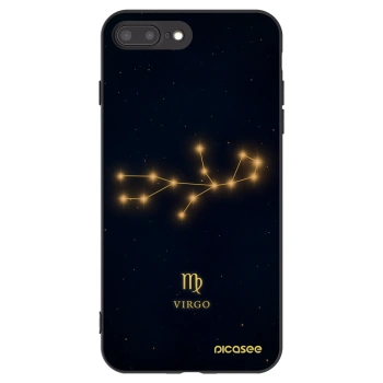 Picasee silikonowe czarne etui na Apple iPhone 7 Plus - VIRGO