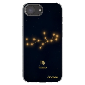 Picasee silikonowe przeźroczyste etui na Apple iPhone 16e - VIRGO