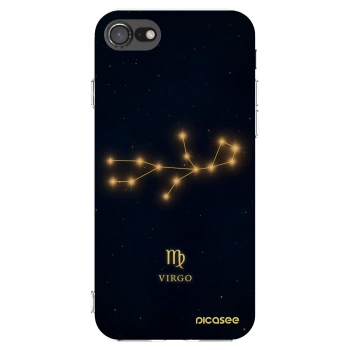 Picasee silikonowe przeźroczyste etui na Apple iPhone 7 - VIRGO